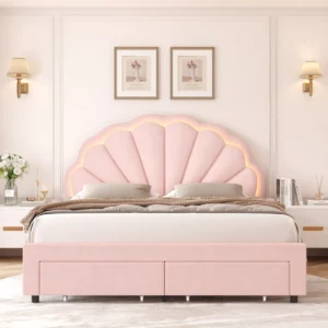 Camellia LED Storage Bed