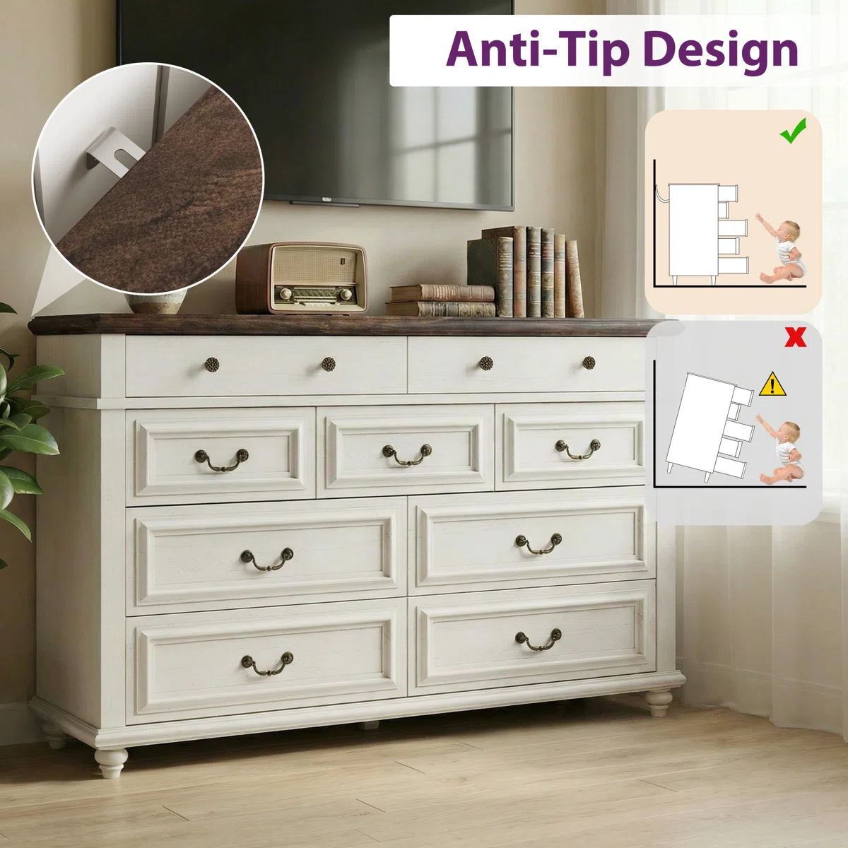Willowridge Farmhouse Dresser - Image 7