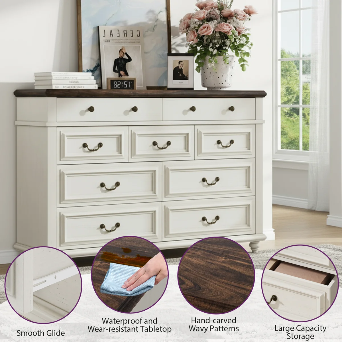 Willowridge Farmhouse Dresser - Image 6