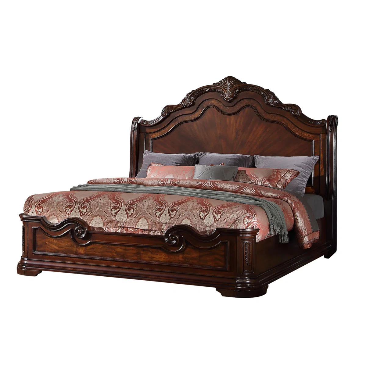 Windsor Walnut Bed - Image 3