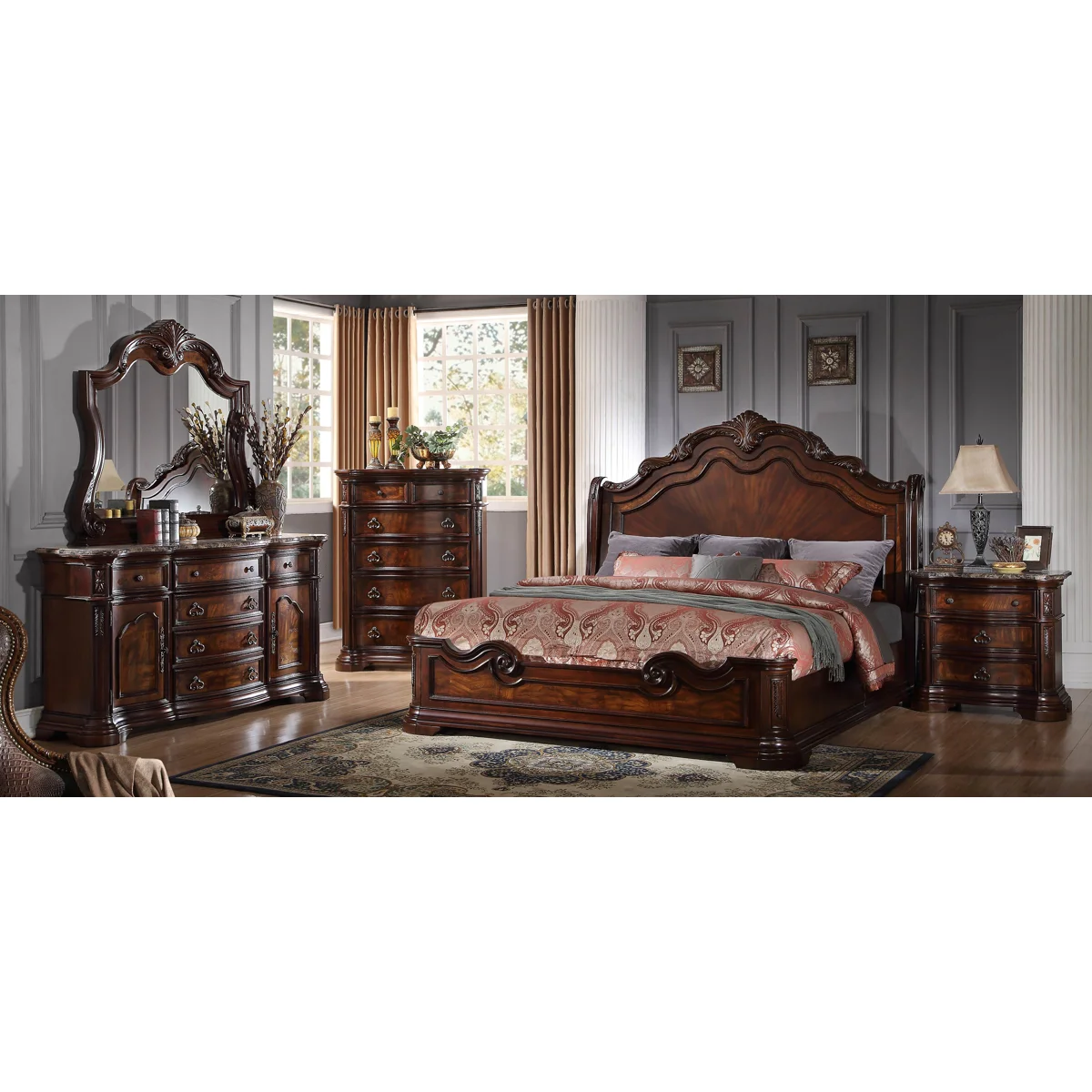 Solid Walnut Bed