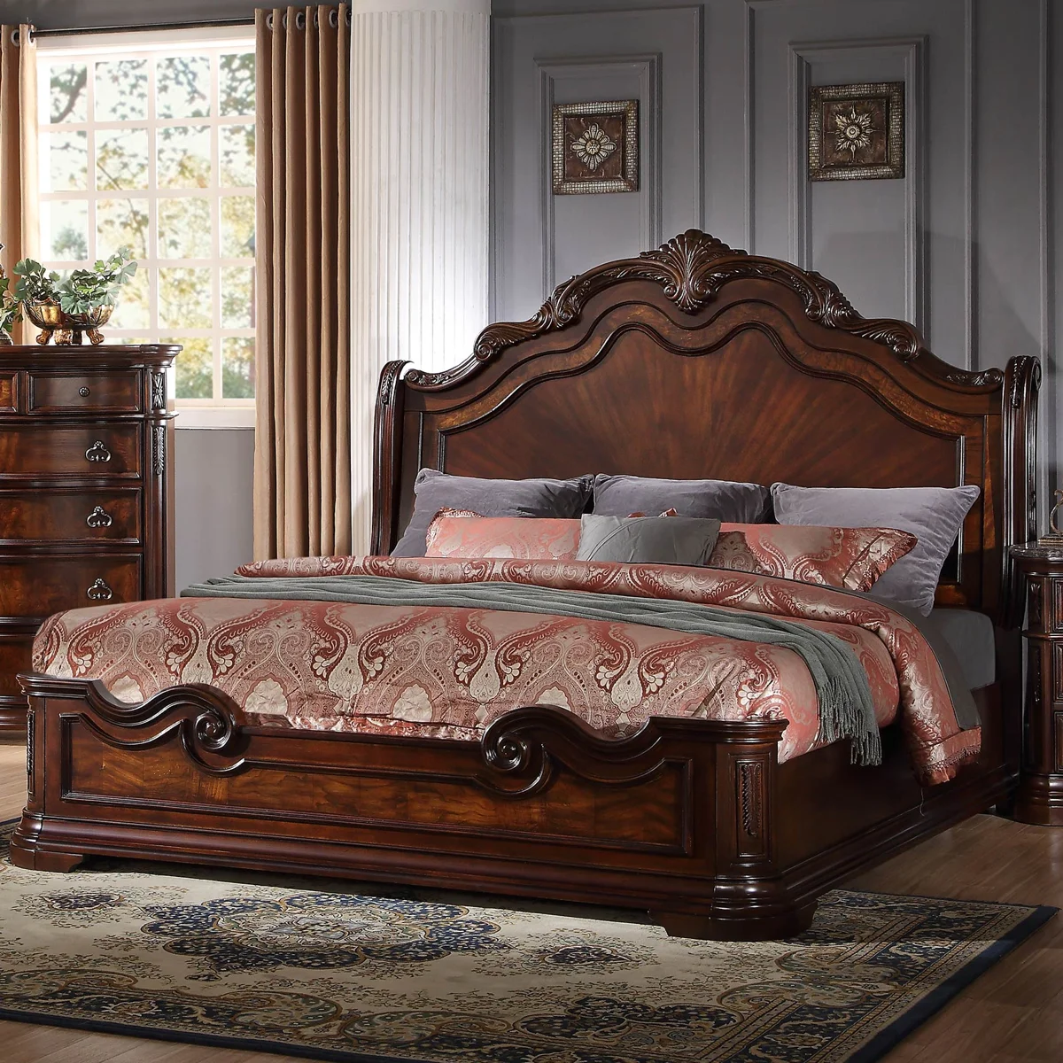 Solid Walnut Bed